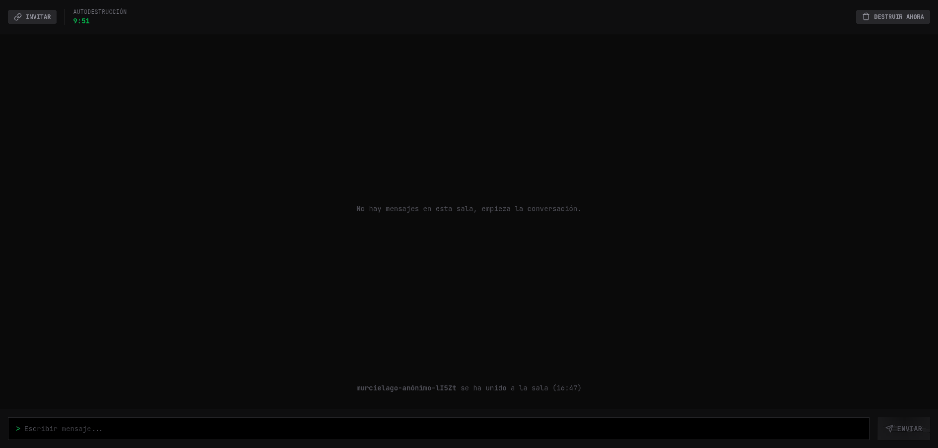 >chat_privado - Chat room view